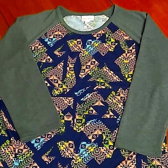 Lularoe Aztec Randy Raglan T - Picture 8 of 10